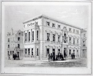 Gresham俱乐部，由JR Jobbins雕刻，1845-50 作者 英语学校